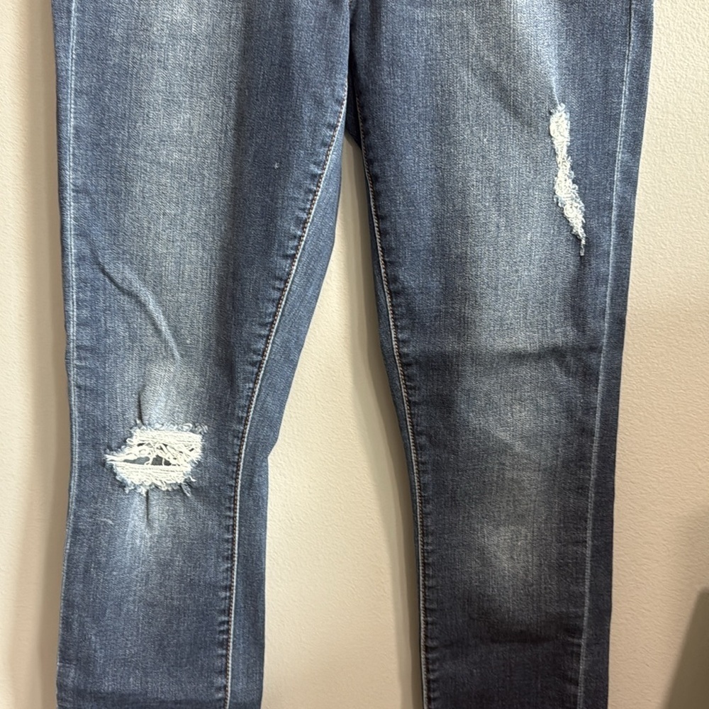 Articles Of Society Blue Skinny Jeans with Distressed Details - Picture 3 of 6